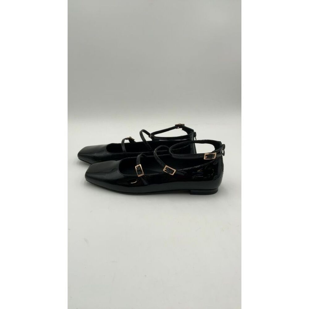 Quince Black Patent Leather Flats